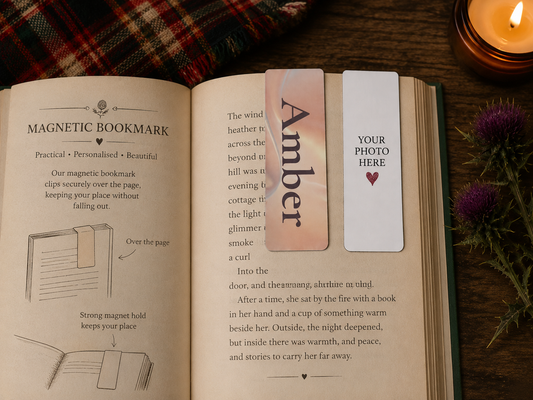 Personalised Magnetic Bookmark