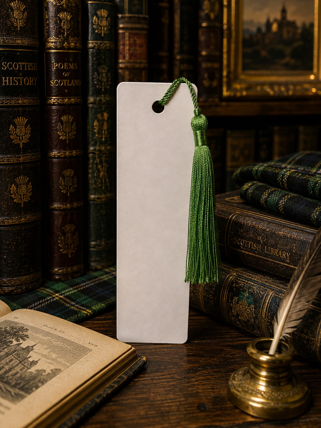 Metal personalised bookmark