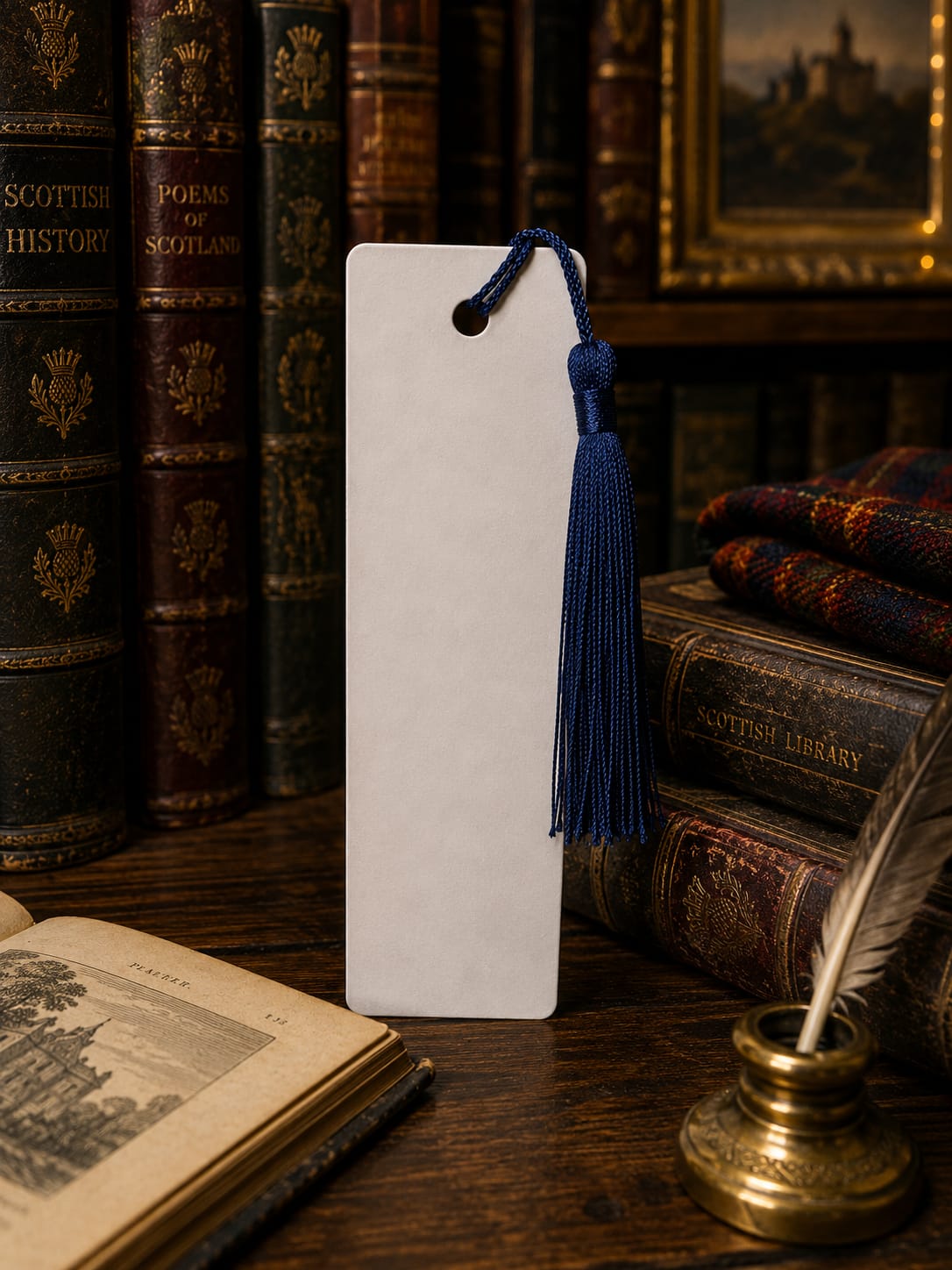 Metal personalised bookmark