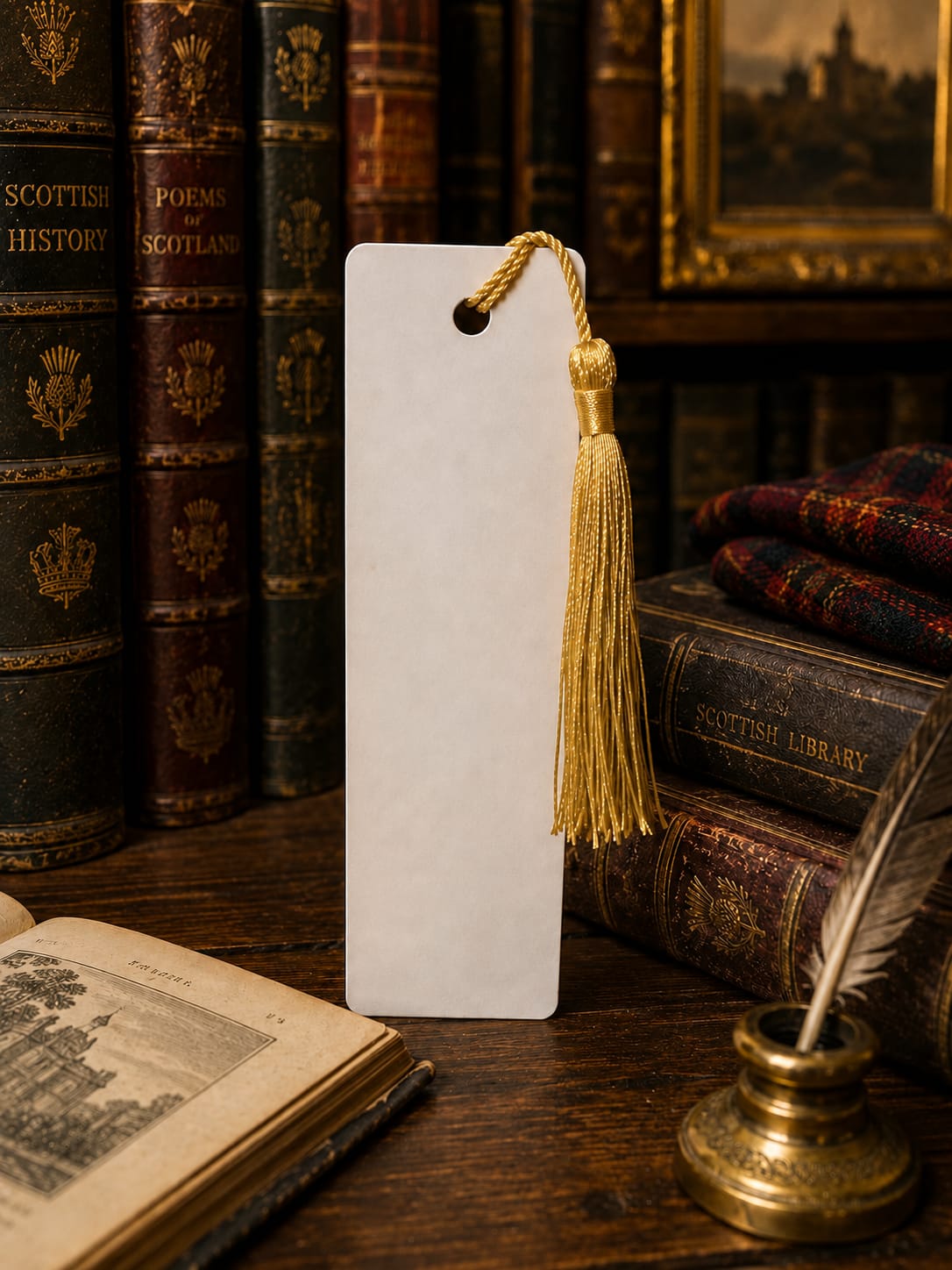 Metal personalised bookmark