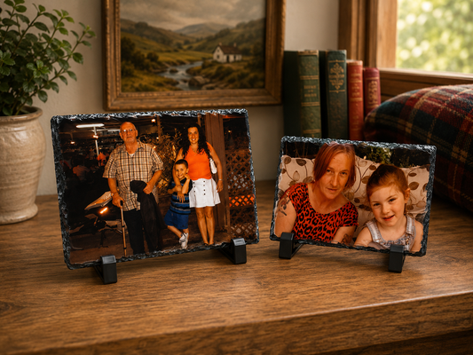 Personalised Slate Photo Plaque with Stand