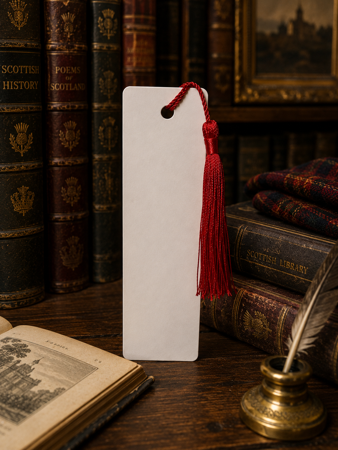 Metal personalised bookmark