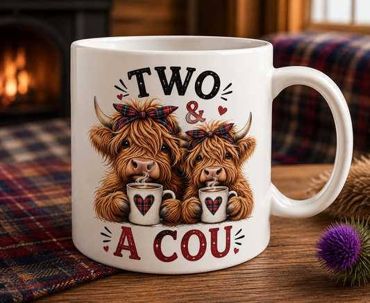 Two & A Cou - Highland Cow Sugar Mug